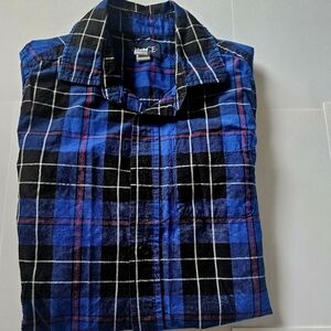 Plaid Button-up Shirt